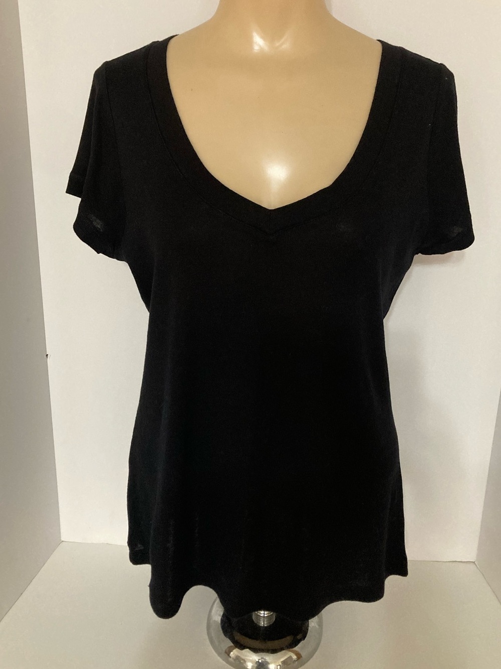 Classic Black V-Neck Women's Tee
Item# SSct26